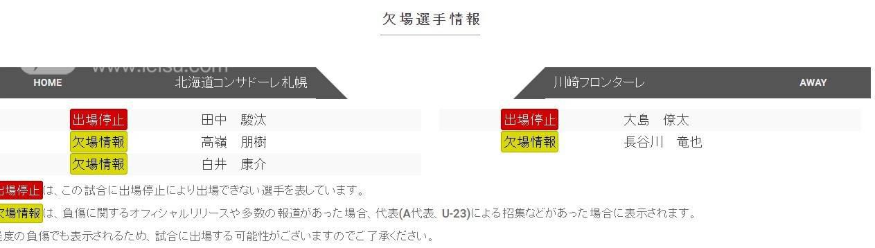 札幌冈萨多VS川崎前锋